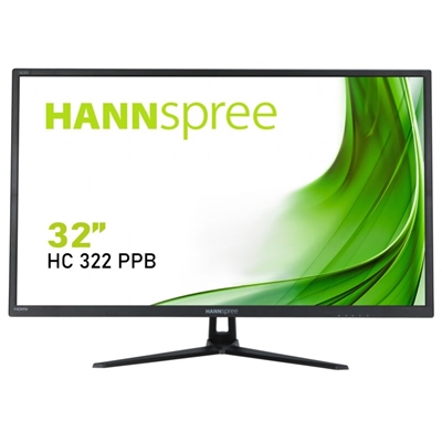 Monitor Hannspree Lcd Ips Lowblue 32" Wide Hc322ppb 5ms Mm Qhd 3000:1 Black Vga Hdmi Dp Vesa Fino:06/07
