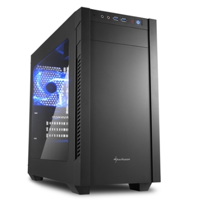 Cabinet Micro Atx Sharkoon S1000 Window Nero 4slot 45