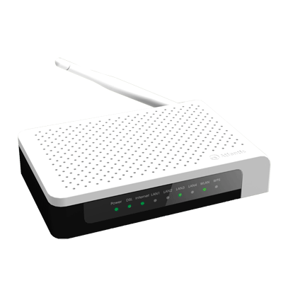 Wireless Router Adsl2+ Atlantis A02-ra141-wn+ 150m 802.11bgn 4p Lan 10/100m Firewall Qos-ant.5dbi - Garanzia 2 Anni -