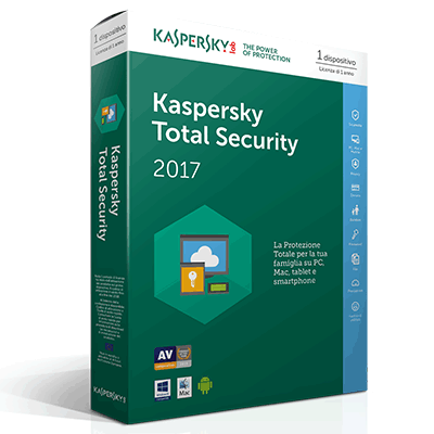 Kaspersky Total Security 2017 -- 1pc X Pc/mac/android (kl1919tbafs-7)