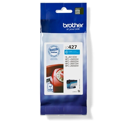 Cartuccia Brother Lc427c Ciano 1500pg X Mfc-j5955dw/j6955dw/j6957dw Hl-j6010dw