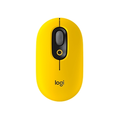 Mouse Logitech Retail Pop Blast Yellow Wireless Bluetooth Ottico 104