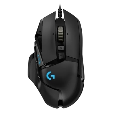 Mouse Logitech Retail G502 Hero Gaming Mouse 11 Pulsanti Programmabili Regolazione Del Peso Usb Con Cavo Nero 910-005471