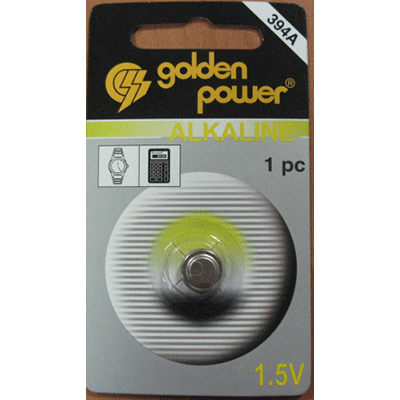 Batteria Alkalina 394a Tipo Mini Bottone Goldenpower Da 1.5