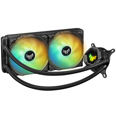 Cooler Per Cpu Asus Tuf Gaming Lc 240 Argb Radiator-122x150x27mm 2 Ventole 120mm Aura Lga 1700-1200-1150-am4 90rc00g1-m0uay0