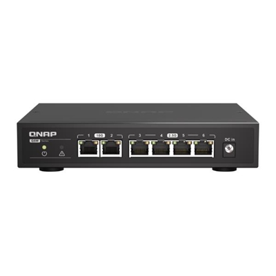 Networking Switch Qnap Qsw-2104-2t 2p 10gbe Rj45 +5p 2.5gbe Rj45 - Unmanaged Switch