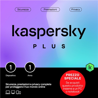 Software Kaspersky Slimbox Plus -- 1 Dispositivo Attach (kl1042t5afs-envatt) Fino:28/06