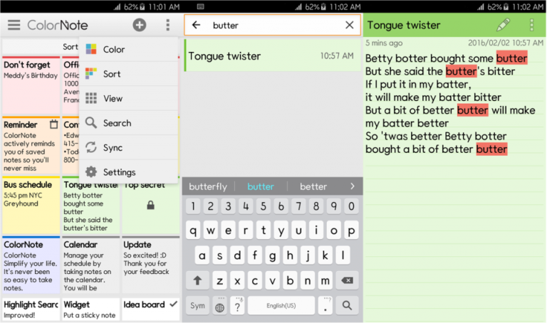 ColorNote App Android Sincronizzabile su Windows Generazione2000