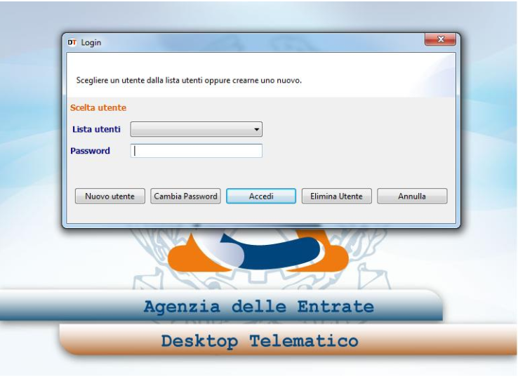 Desktop Telematico login