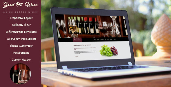 Good ol Wine - Wordpress tema