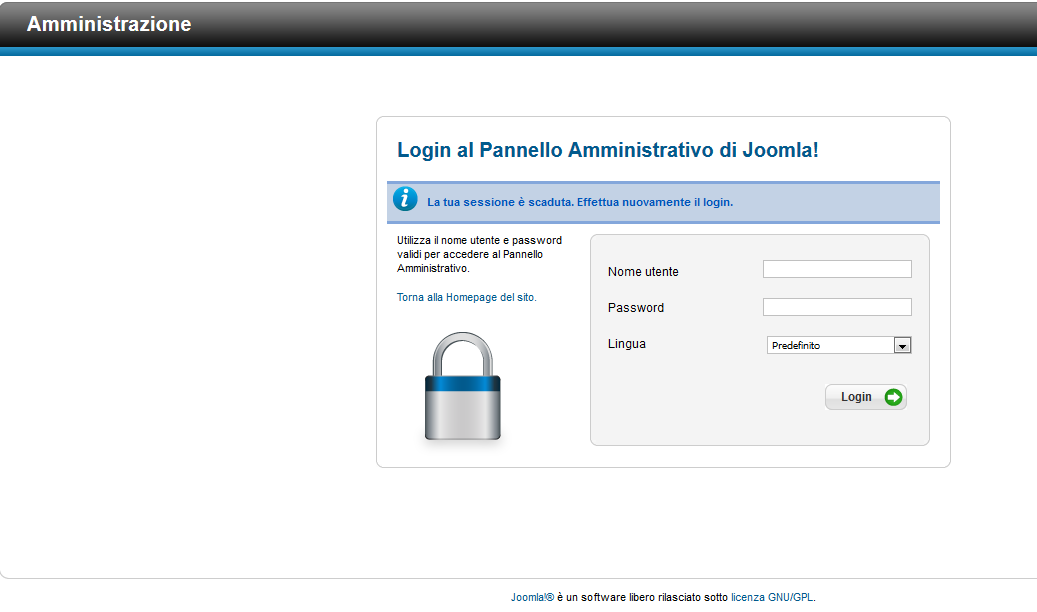 Joomla - Admin Login