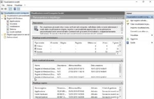 Windows 10 visualizzatore eventi