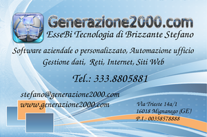 Automazione ufficio, Gestione dati, Reti, Internet, Siti Web