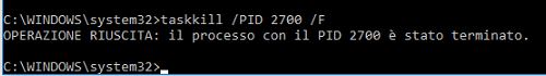 cmd taskkill pid