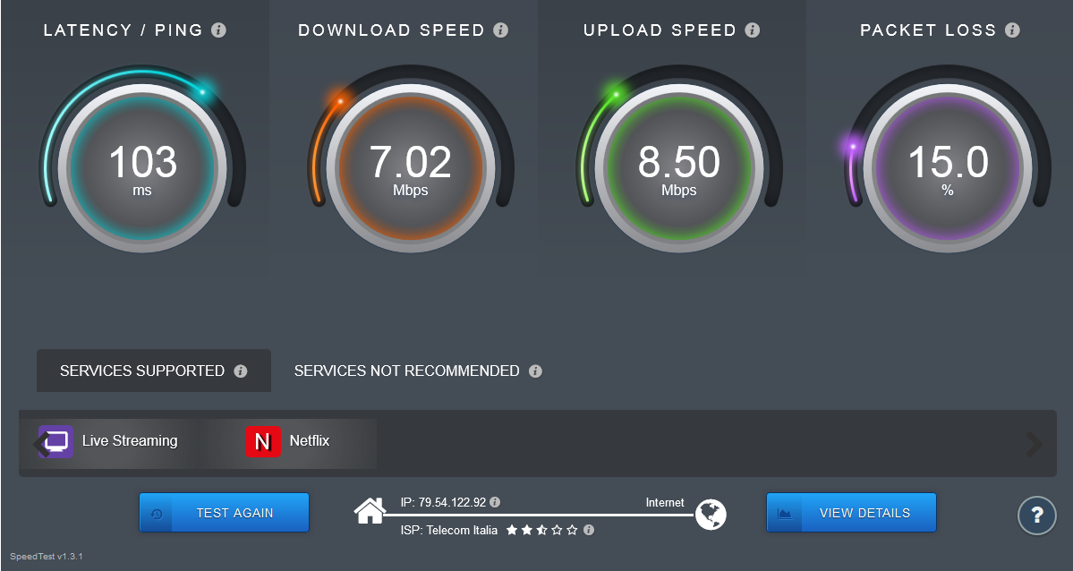 sourceforge.net Internet Speed Test