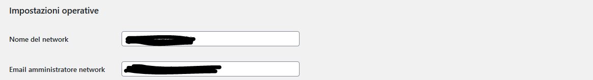 Wordpress Configurazione Network