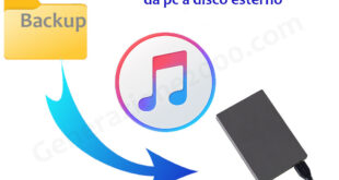 Spostare cartella backup iTunes su disco esterno